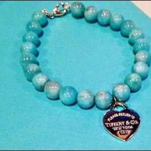 Tiffany&Co blue beaded bracelet